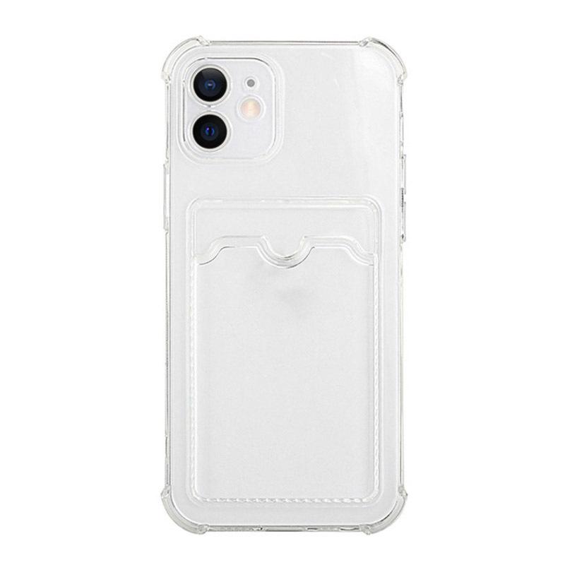 Подходит для чехла для мобильного телефона iPhone16 с карманом, прозрачный чехол 13 Apple 15, защитный чехол 14 Promax с подушкой безопасности против падения