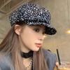Леопардовый принт Художественная шляпа Y2K Восьмиугольная кепка Повседневный леопардовый берет Путешествия