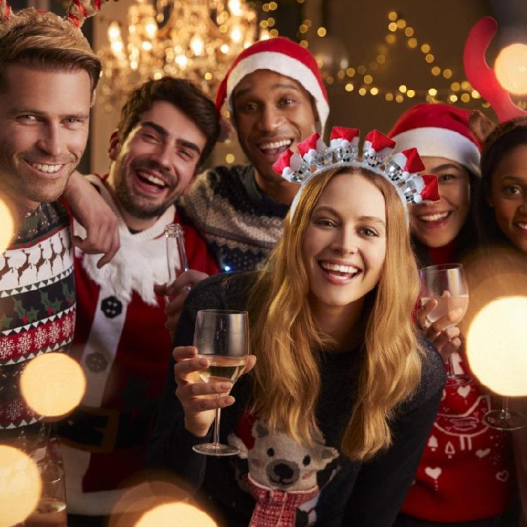 Silver Disco Hat Headband And Earrings Set Reflective Party Decoration For Women's 70s 80s Party Outfit Enhancements