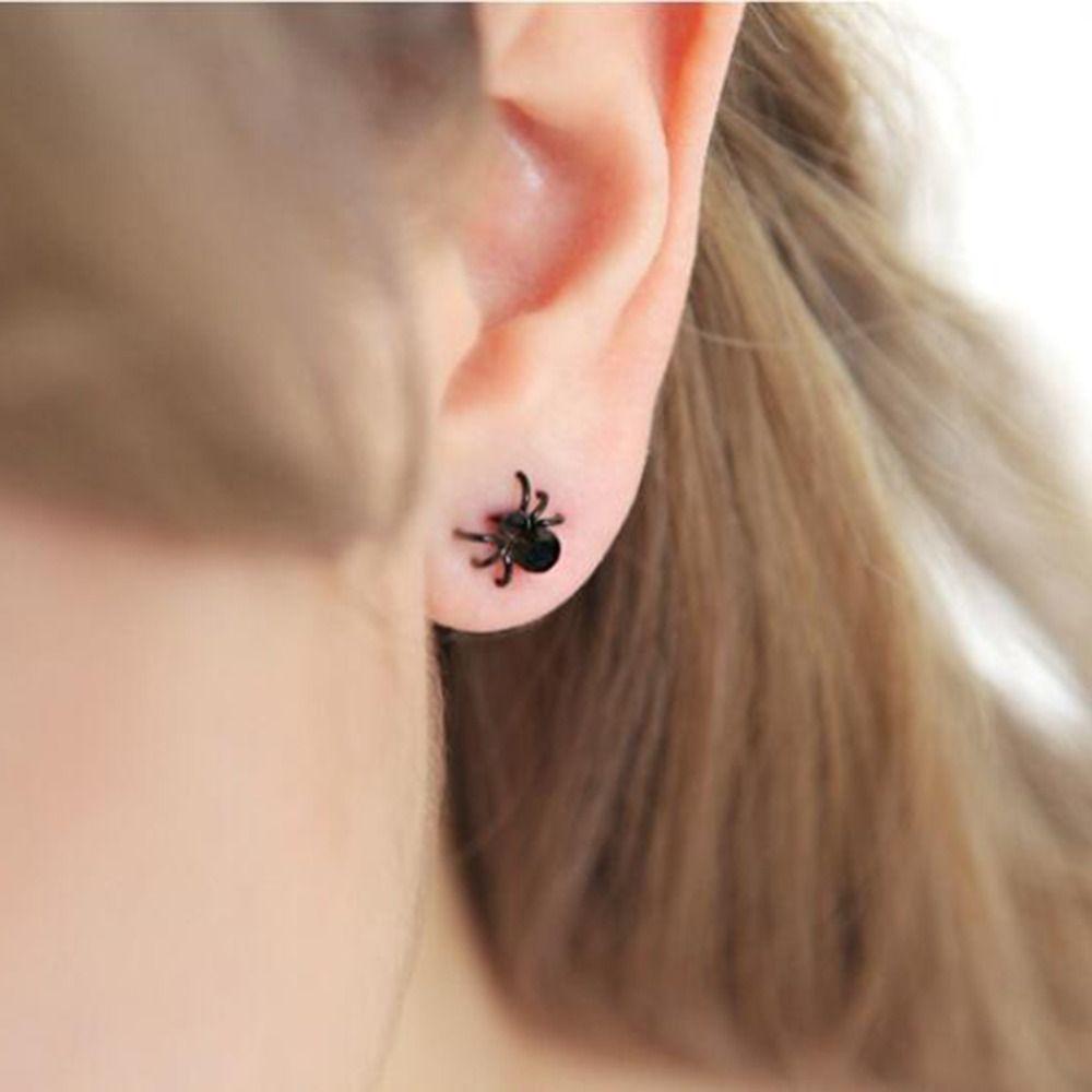 Party Gifts Earrings Alloy Ear Stud Retro Spider Earrings Girl