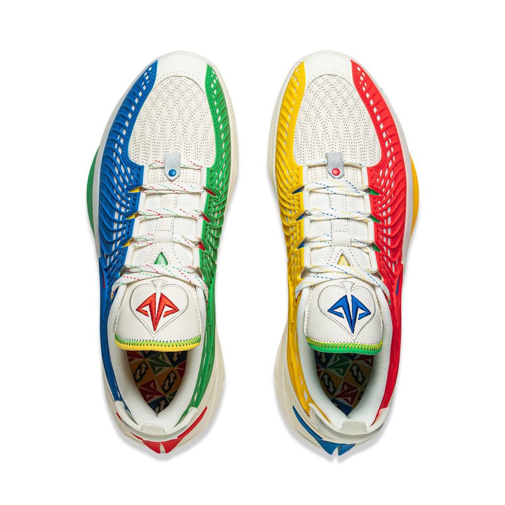 Баскетбольные кроссовки Li Ning JB3 Low top Мужские Бело-сине-красные ABAU107-27