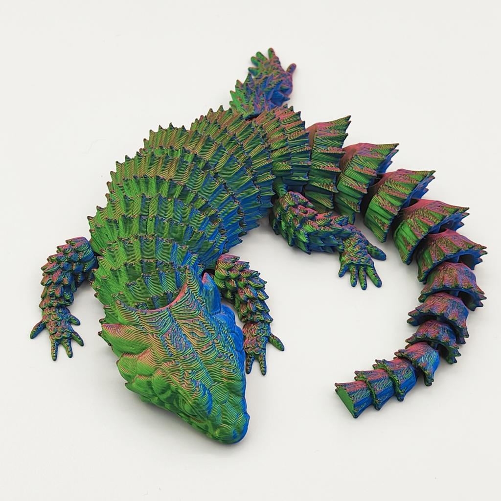 3D Printed Toys Lizards Animals Figures Model Multi-joint Movable Ornament Decorative Desktop Creativity Novelty Kids Gifts Toy