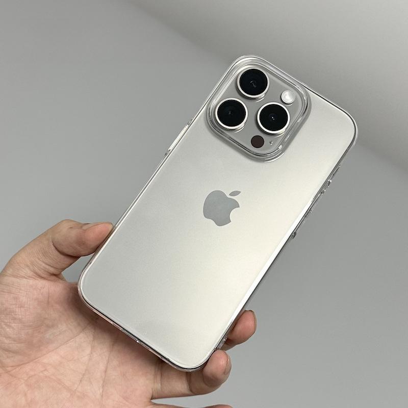 Прозрачный 16e Жесткий Чехол Подходит для IPhone13pro Защитный Чехол Полностью закрывающий ПК Простой 14 Ультратонкий Apple 15 Чехол для Мобильного Телефона