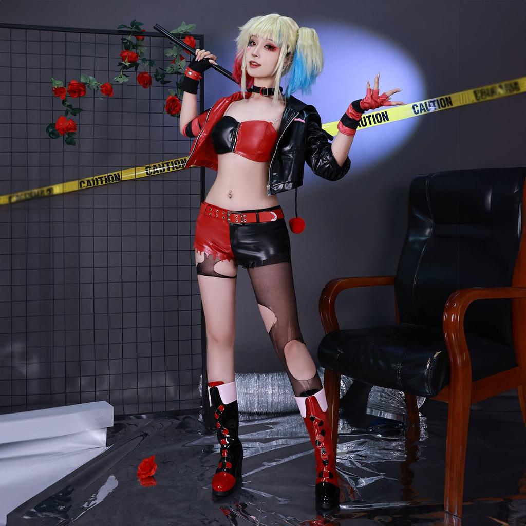 Isekai Suicide Squad Harley Quinn Косплей Хэллоуин с париком [milky time]