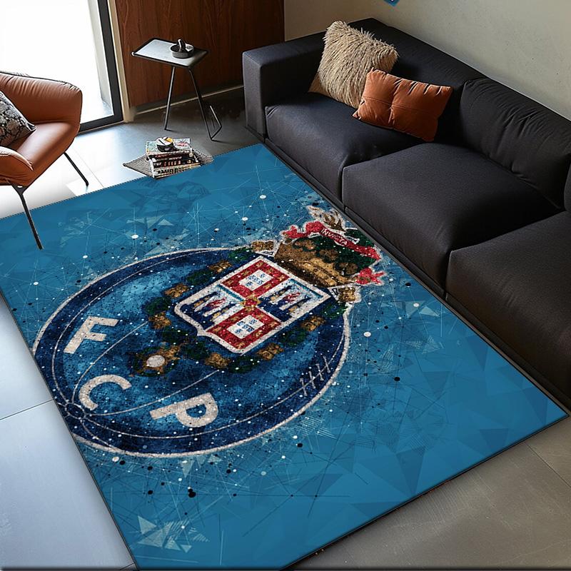 Fc Porto Crest Design Carpet, Chair Rug,Rug for Office Bedroom living rooms, Doormat decor Fan Gift Christmas Gift
