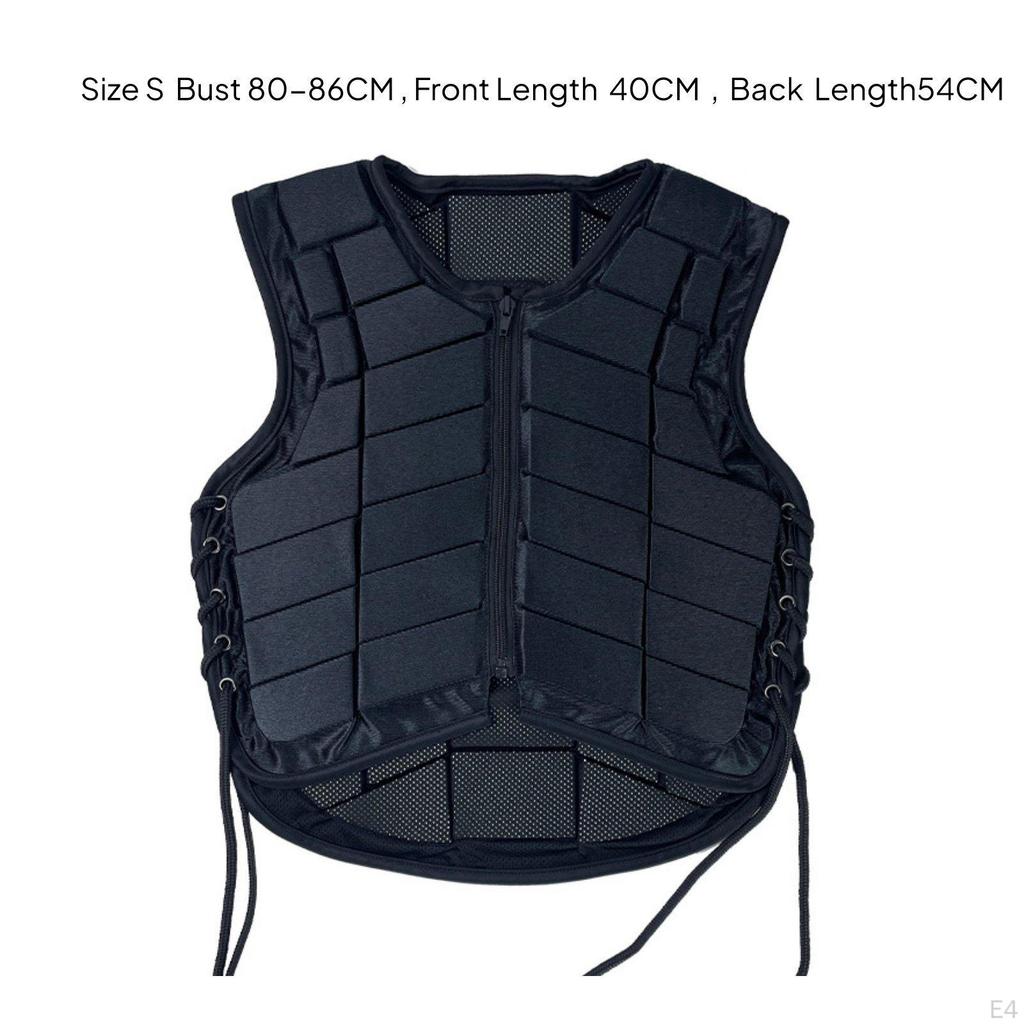Сетчатый padded жилет для верховой езды Защитное снаряжение для верховой езды Защита корпуса для верховой езды