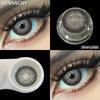 FUNSACHY 2pcs Colored Contact Lenses for Eyes Bueatiful Pupil Color Circle Lens Green Yearly Natural Coloured Contacts Cosmetics