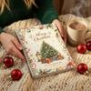Thoughtful Present for Teachers Christmas Gift Card Book, DIY Spiral-Bound Merry College Survival Handwritten Wish Keepsake Kit, 10-Page Greeting Book