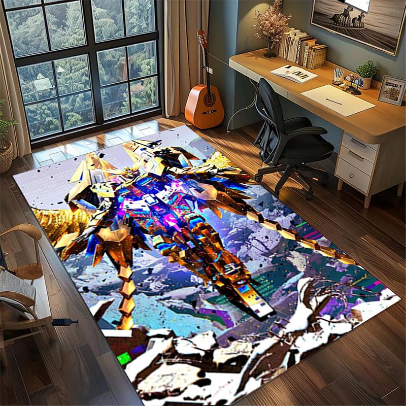 Gundam Large Non Slip Rug Washable Area Carpet Bedroom Gamer Home Decor