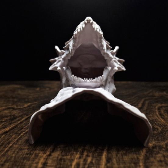 Аквариумная пещера с дизайном дракона, 3D-печатный туннель-укрытие для рыб под гравием, с смотровыми отверстиями для креветок-петушков, плеко, коридорасов