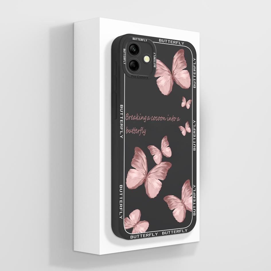 Для Samsung Galaxy A04 A04E M04 M 04 чехол для телефона Роскошный модный мягкий жидкий силикон квадратный протектор экрана сумка для телефона матовый для Samsung бампер