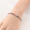 Original 925 Sterling Silver Full Pave Zircon Inlaid Colorful Tennis Chain Infinite Clasp Bracelet For Women Party Jewelry Gift