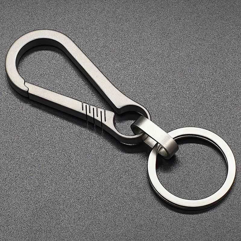 Титановые пряжки EDC Инструмент для улицы Титановый сплав Брелок Тitanium Buckle Кольцо для ключей Автоаксессуары Брелок-подвеска Подарок для мужчины