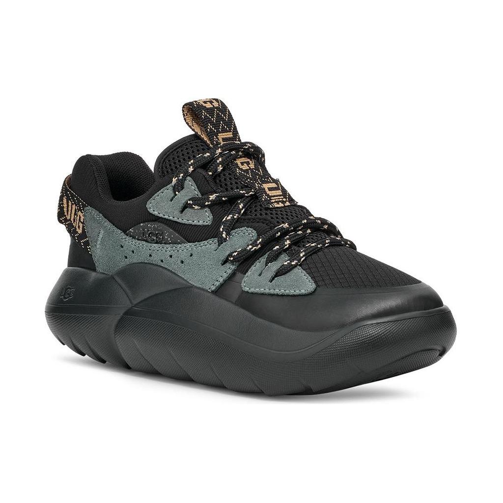 UGG Кожаные простые легкие повседневные туфли с низким верхом, женские повседневные туфли черного цвета 1152734-BLCKR