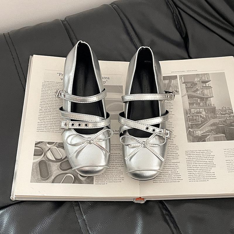 French retro design square head ballet Mary Jane shoes women's 2025 summer new small leather shoes with skirt