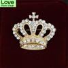 Trendy Couple Rhinestone Crown Brooch For Women Pin Brooches Jewelry Accessories Charm Clothing Wear Gifts