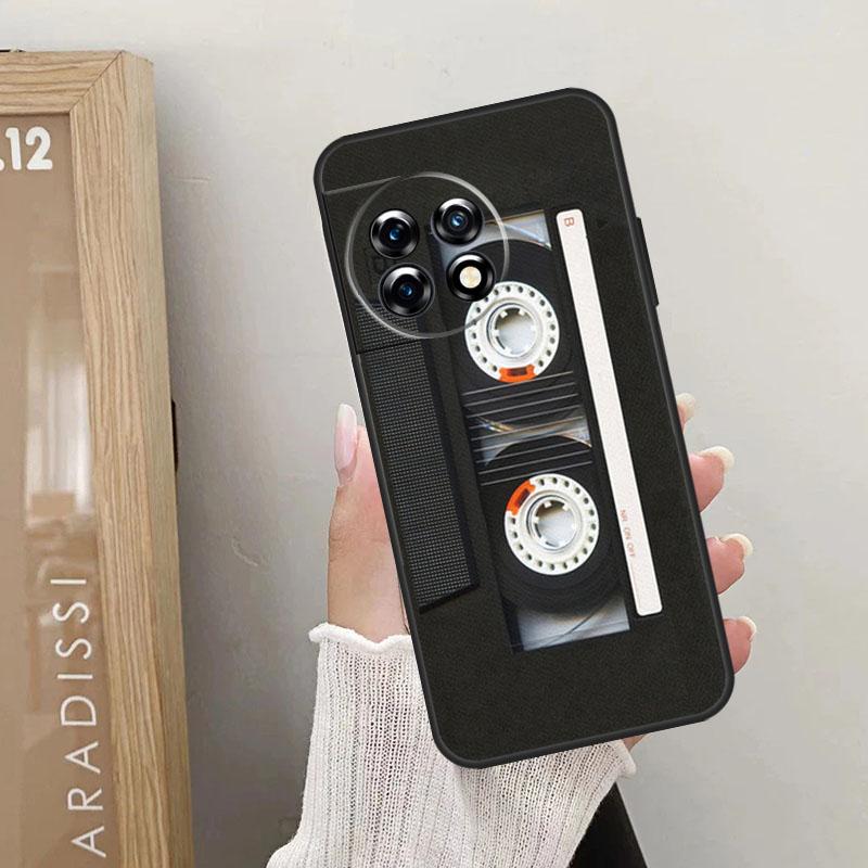 Cassette Mix Tape Case For OnePlus 12 11 9 10 Pro 9RT 10T 10R 12R OnePlus Nord 2 CE 3 Lite CE4 N10 N20 Cover