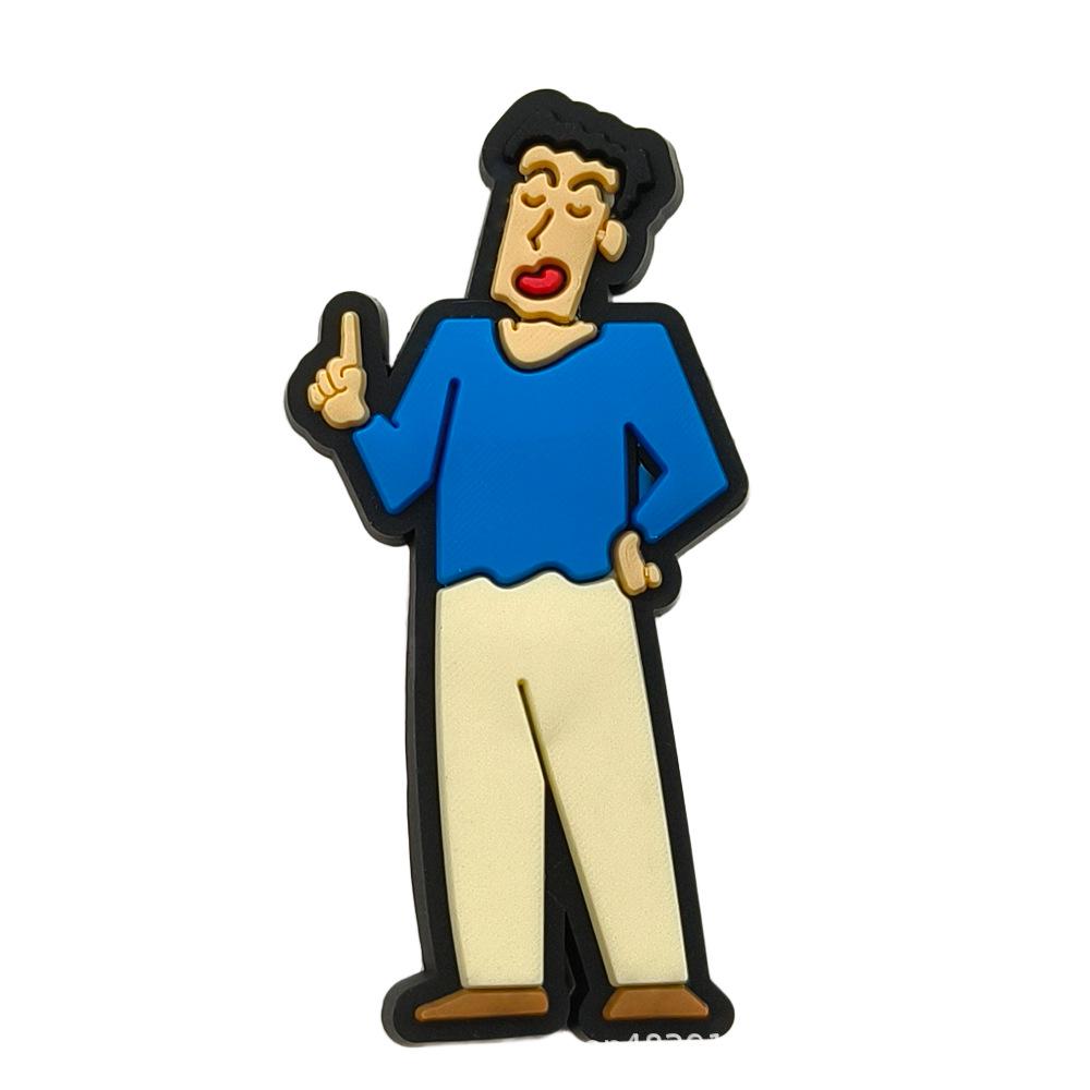 Crayon Shin-chan PVC Shoe Charms: Soft Rubber Croc Decorations