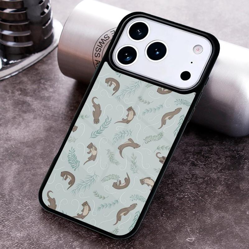 Чехол для телефона с животным Морская выдра для iPhone 17,16e,15,14,13,12,11,Mini,Pro,MAX мягкий Силиконовый чехол