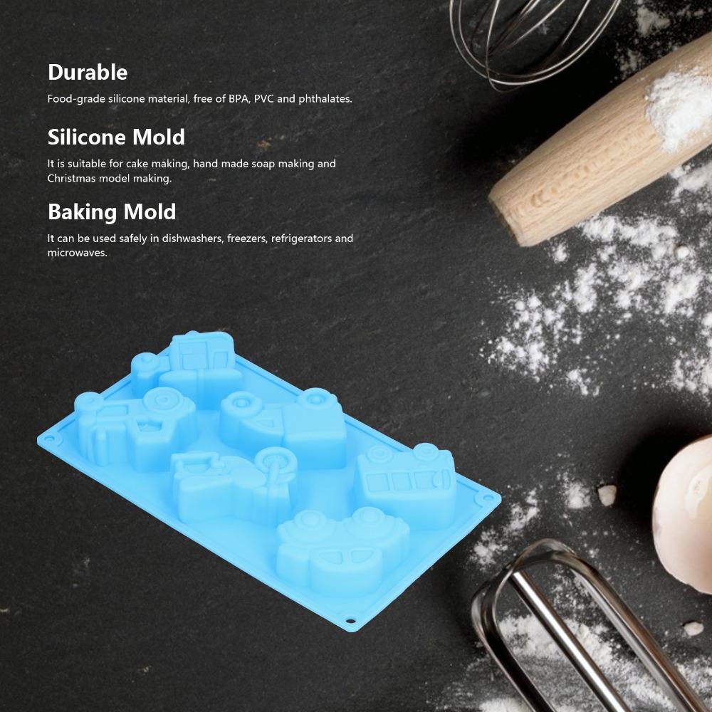 Food-Grade Silicone Silicone Car Mold Non-Stick Surface Baking Mold Cake Mold Pudding Making