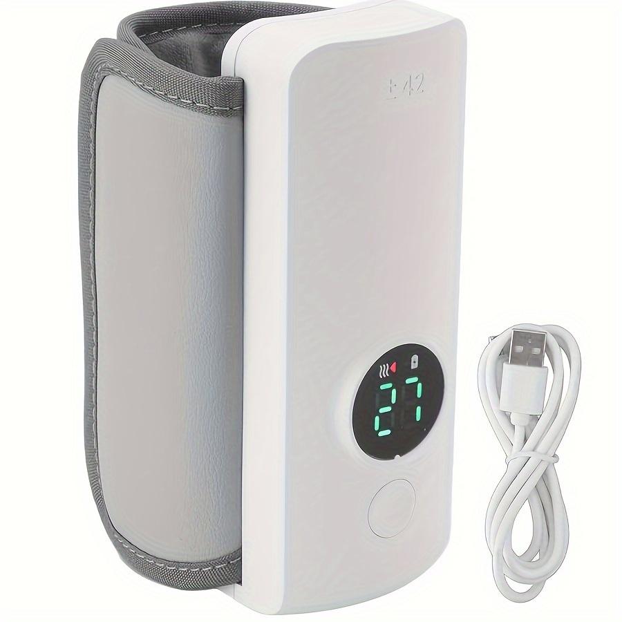 1Pc Wireless Rechargeable Milk Heater, Portable Bottle Heater, with LCD Display, USB Charging, 6000mAh Lithium Battery, Constant Temperature Control