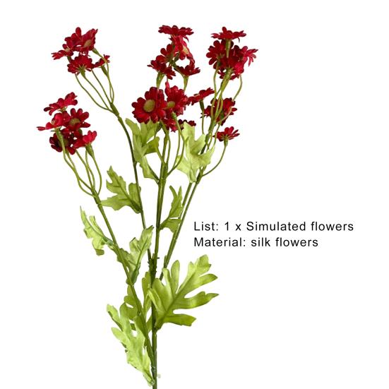 1 ветка искусственный цветок без полива декоративный яркий цвет полезный 6 вилок 30 головок имитация цветка DIY свадебный букет для балкона