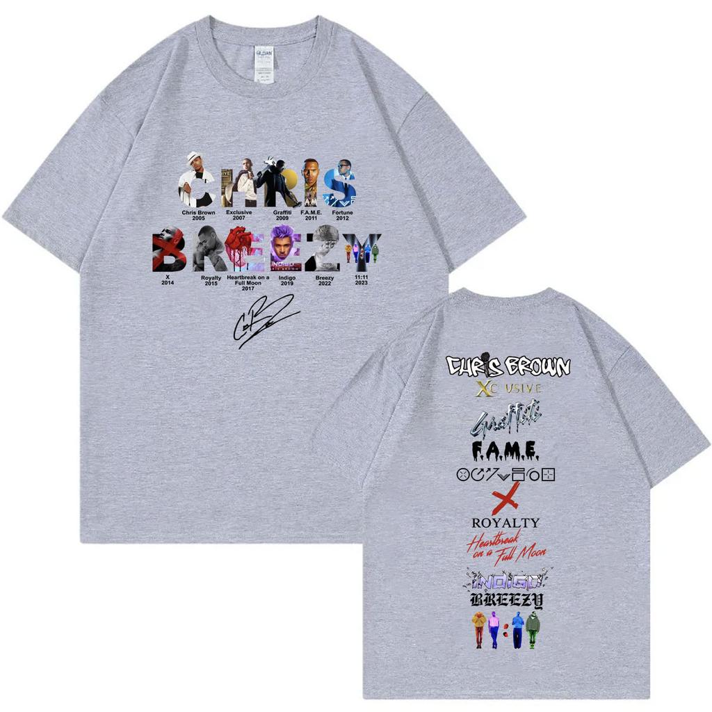 Hip Hop Artist Album Printed Short Sleeve Retro T-Shirt Fashion Casual Loose T-Shirt Sport Trend Streetwear Crew Neck Top Unisex