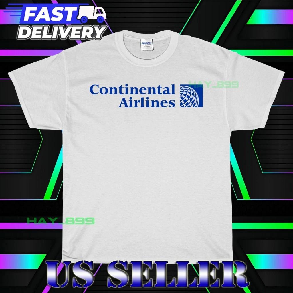NEW SHIRT CONTINENTAL AIRLINES LOGO T-Shirt FUNNY AMERICAN USA UNISEX SIZE S-5XL