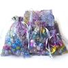 Packaging Pouches Wedding  Favor Wrapping Supplies Hot Stamping Organza Bag Drawstring Candy Pouch