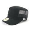 [New Era] Military Work Cap Hat Black/Mesh 7 3/8 WM-01 MESH DUCK BLK/WHT 23J