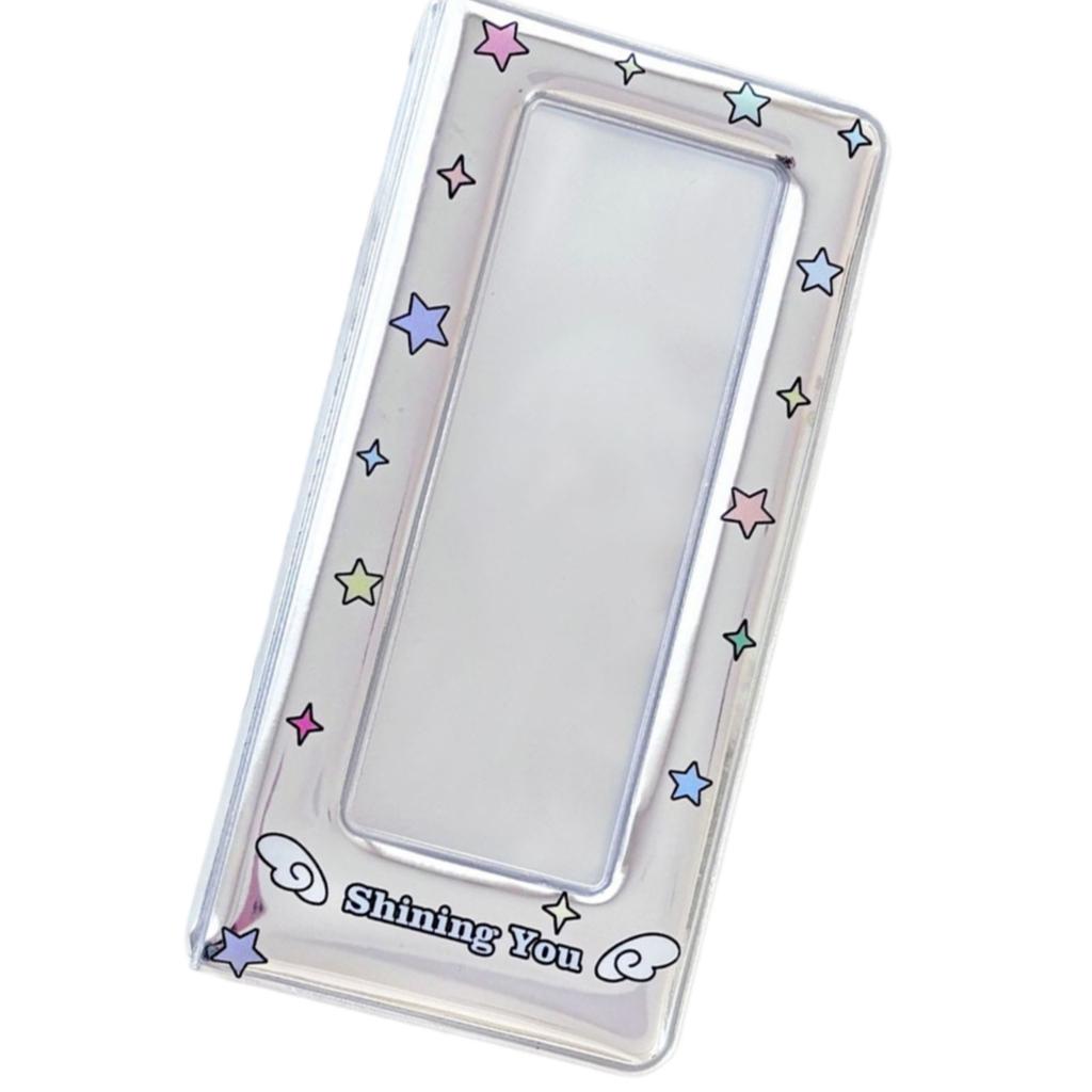 Colorful Star Pattern Photocard Holder Binder Photo Booth Frame Album Photo Strips Book for Organizing and Displaying