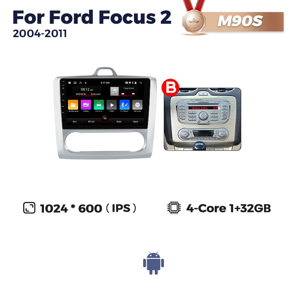 Navifly 2 Din Android 13 Car Radio for Ford Focus 2 3 Mk2 Mk3 2004 2005 - 2011 Multimedia Player Navigation GPS Carplay Stereo