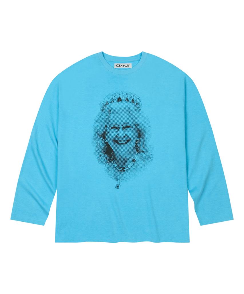 CENTAUR.KR My Queen Pigment Long Sleeve T-Shirt_Water