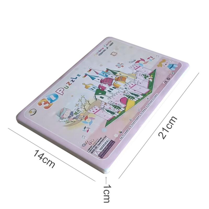 Мультяшный Замок Конструктор 3D Бумажная Карточка Пазл Пазл Игрушки Для Детей Ручная Работа Сделай Сам Интерес Образовательные Игрушки