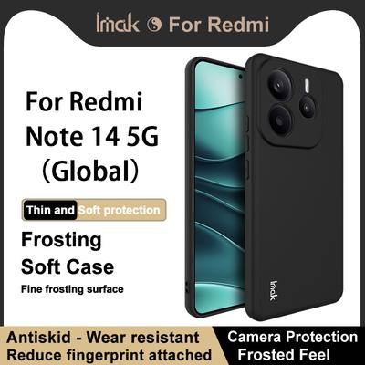 Для Redmi Note 14 5G чехол для телефона IMAK UC-3 матовый мягкий чехол