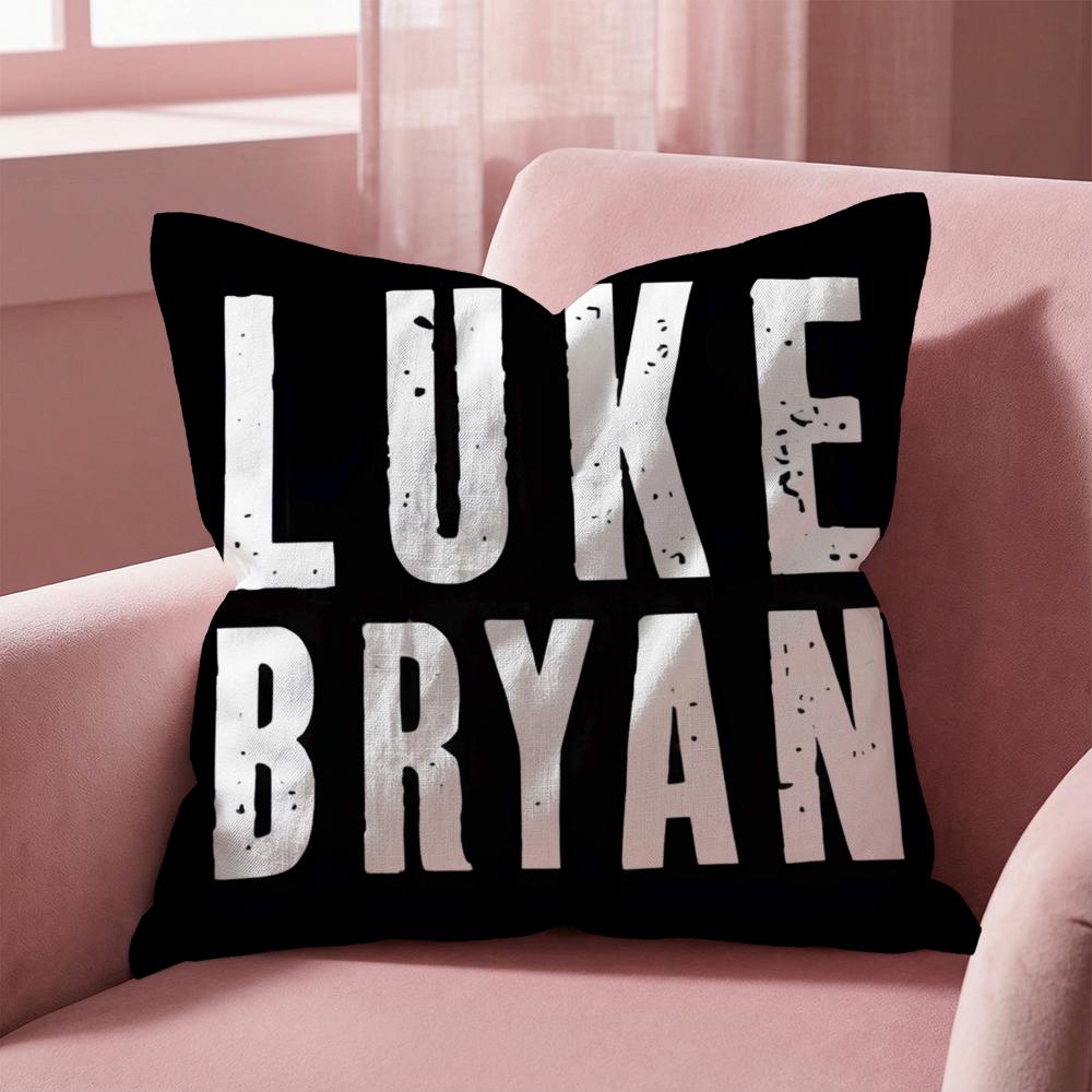 Luke Bryan Cushion Cover Multi-Scene Pillow Cover for Home & Car - Reversible, Soft & Durable for Daily Use