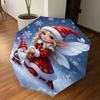 1PC Christmas, Elf Automatic Open/Close Umbrella Compact Folding Umbrella with 8-Rib Shaft lightweight esign, Fashion Lovers1236A