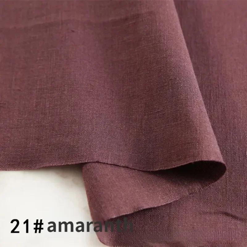 100% чистая льняная одежда из конопли, ткань на метр, тонкая, промытая камнем, высококачественная льняная летняя одежда, брюки, ткань из рами