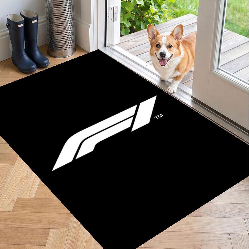 Soft Floor Carpet F1 Pattern Area Rug Decorative Mat For Home Room Decoration