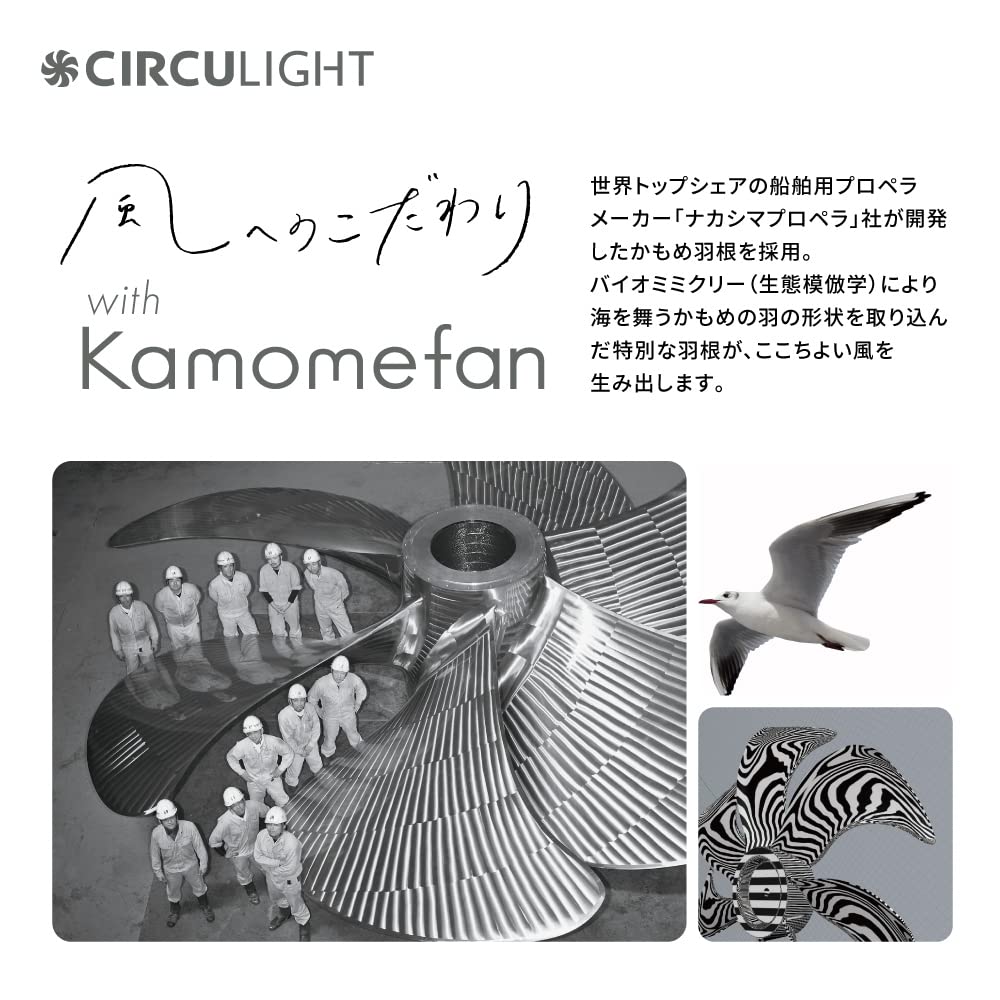 Потолочный вентилятор Doshisha Circulite серии EZ с поворотным механизмом, 8 татами, затемнение, цветной, простая установка, автоматическая модель с поворотным механизмом, пульт дистанционного управления в комплекте