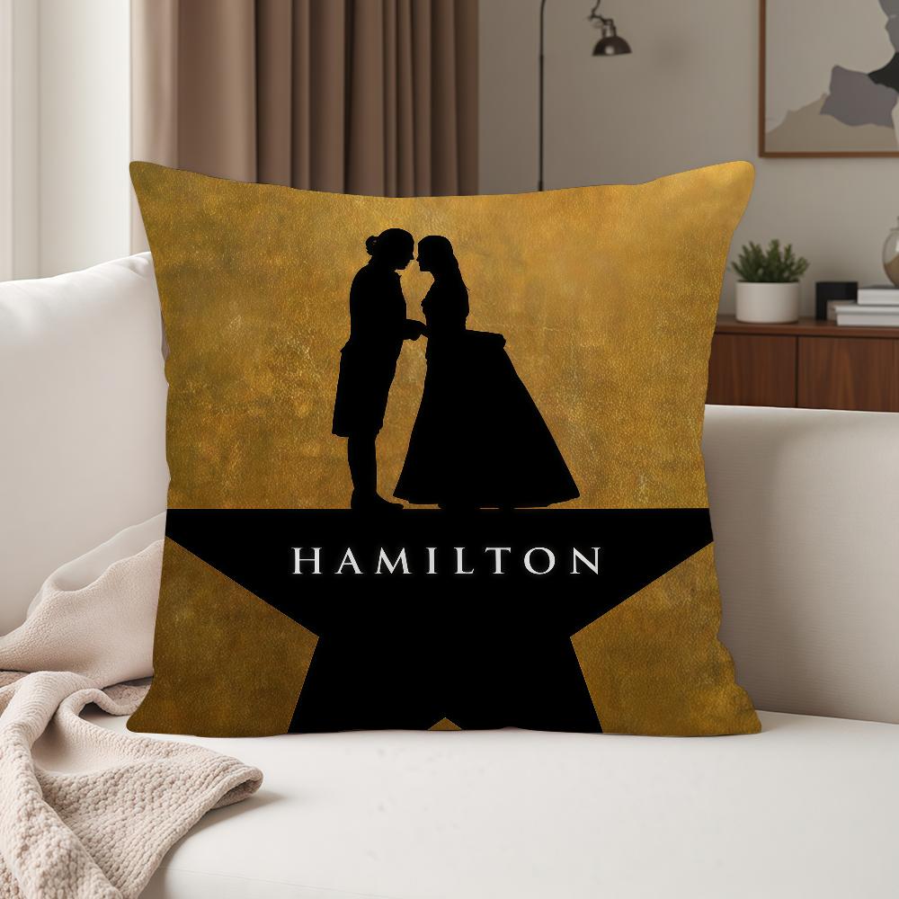 Classic Play Musical Hhamilton Pillow Case Suitable For Bedrooms Living Rooms Cars Home Decoration