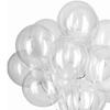 50 шт. воздушных шаров Bobo из ПВХ, прозрачные, многоразовые, до 15,7 дюймов, надутые, праздничные шары для семьи
