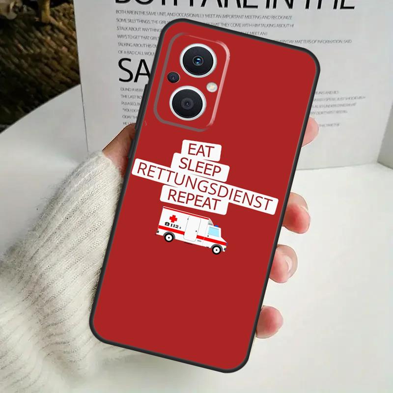 Чехол для скорой помощи EMS EMT парамедика для OPPO Reno 10 Pro 11F 4 5 6 7 8 Lite 4Z 5Z 8T OPPO Find X2 X3 X5 Lite X6 Pro