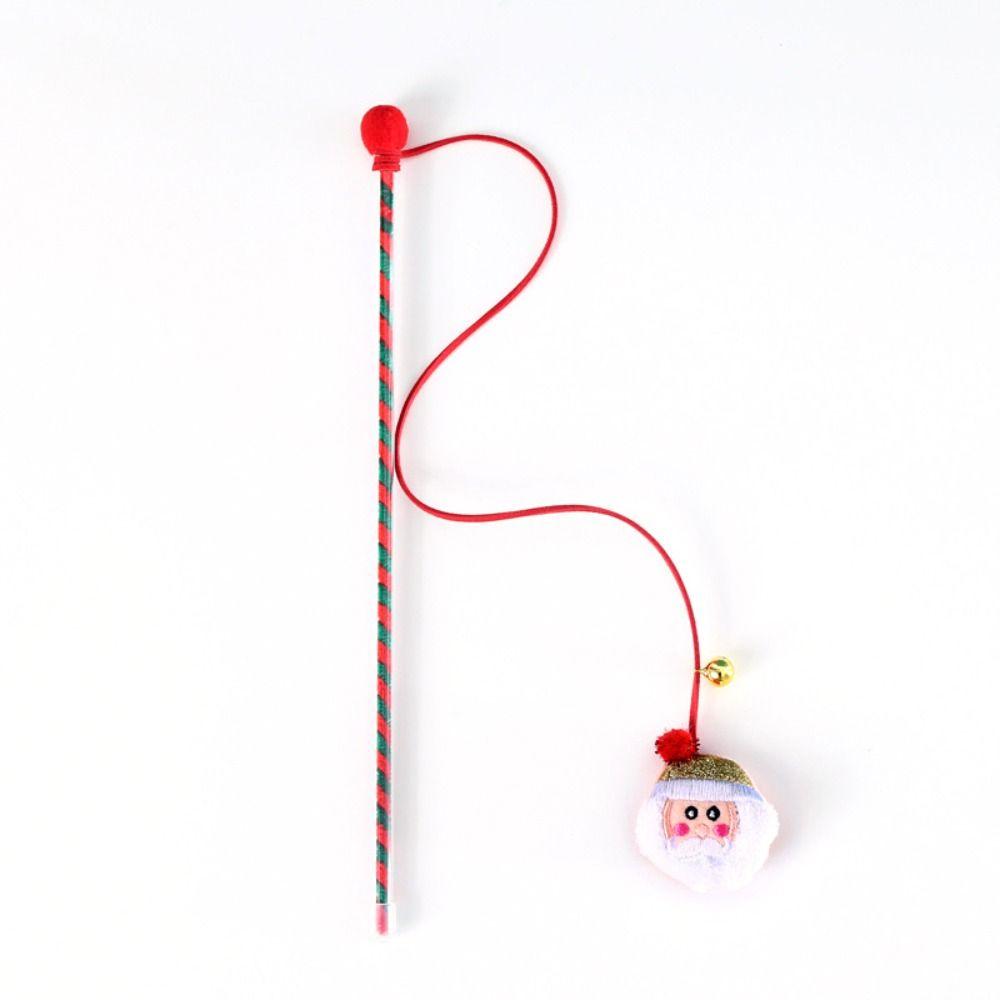 Pet Playing Cute Exercise Funny Cat Tease Toy Christmas Cat Wand Tease Wand Interactive Stick
