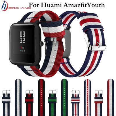 Для Xiaomi Huami AMAZFIT Bip BIT PACE Lite Youth Smart Watch Wrist Bracelet Vertical Nylon Loop Remezzo 20 мм Сменные ремешки для часов