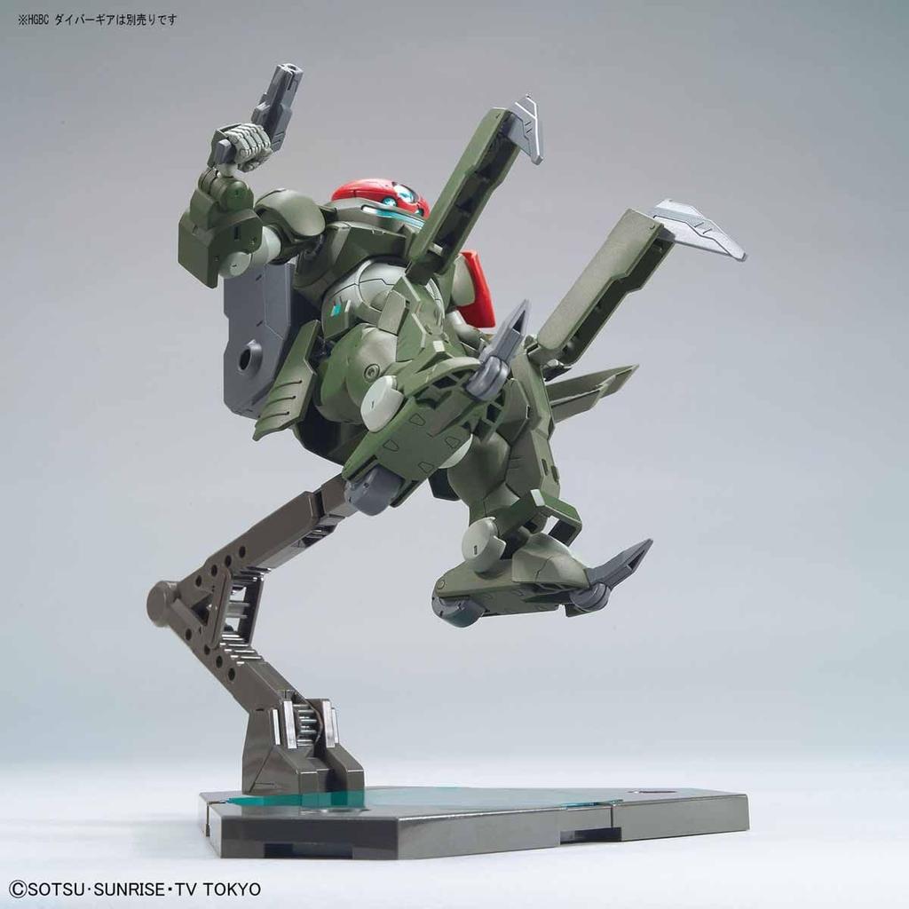 Пластиковая модель HGBD Gundam Build Divers Grimoire Red Beret в масштабе 1/144 с цветовой кодировкой