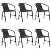Day and Night - Day and Night Garden Chairs 6 Units Plastic Rattan and Steel 110 Kg