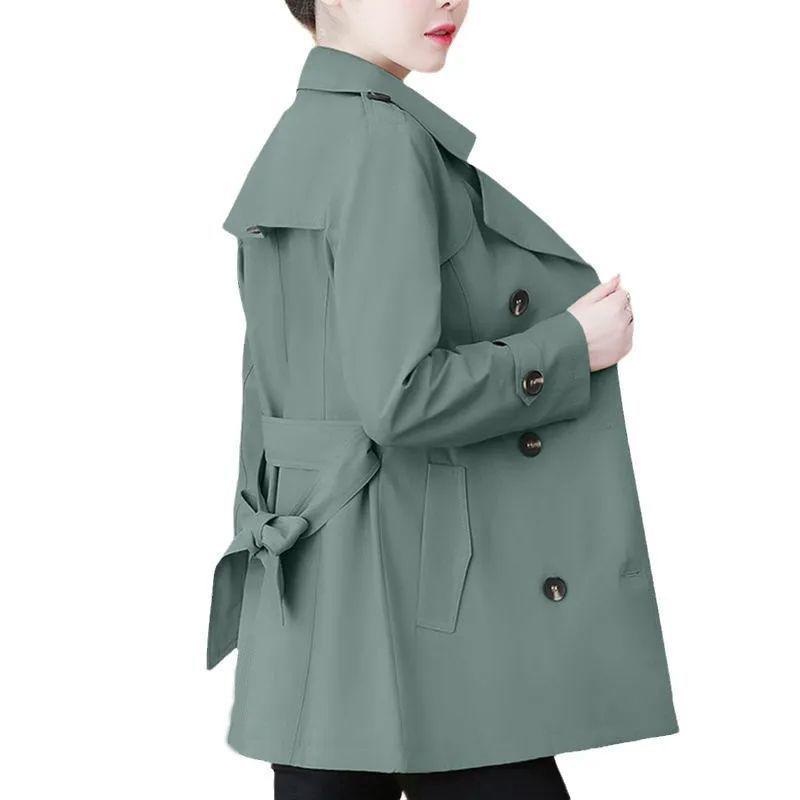 Women's Windbreaker Women's Spring and Autumn Fashion Casual Versatile Medium Length Coat Women's Coat