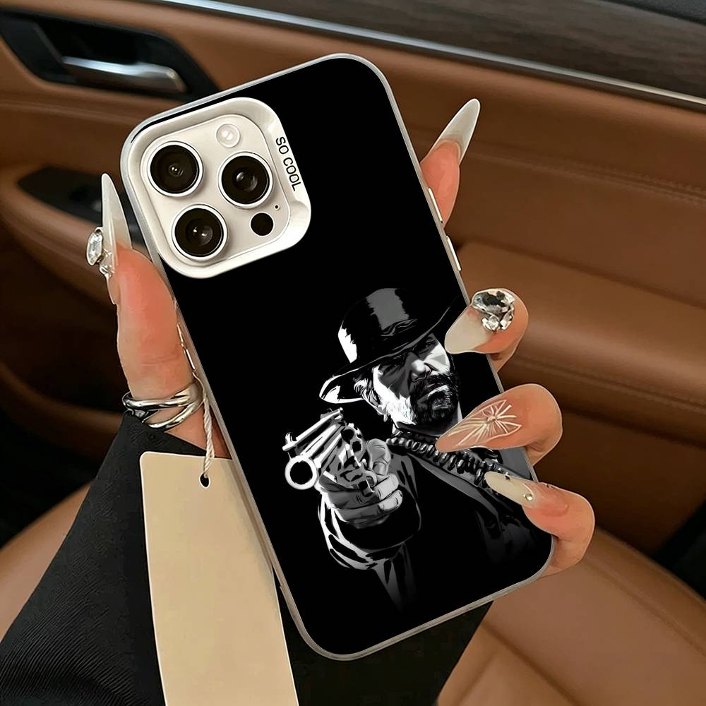 R-Красный Чехол для телефона Red Dead Redemption RDR 2 Для IPhone 17 Air 16 15 14 13 12 11 Pro Max Белый Серебристый Жесткий Чехол