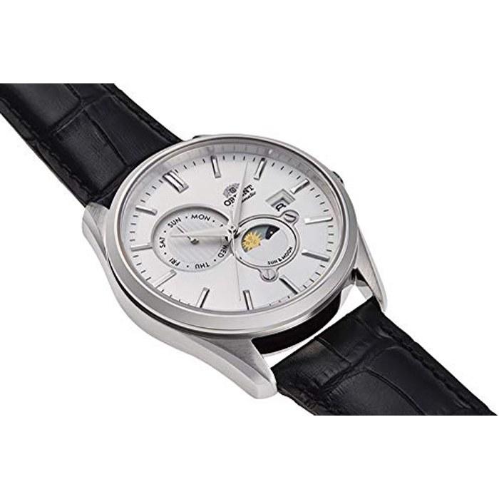 [Orient] Автоматические часы SUN&MOON RN-AK0305S Мужские Белый/Серебристый/Черный